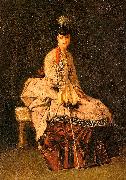  Jules-Adolphe Goupil Lady Seated china oil painting reproduction